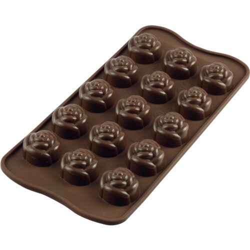 Silikomart Easy Choc Konfektform silikon, Rose – 8051085022496