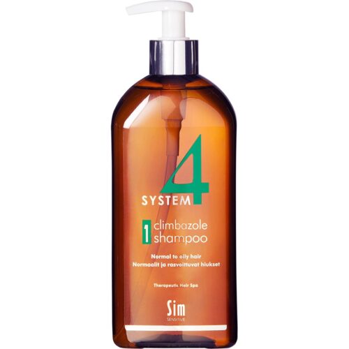 SIM Sensitive System 4 Therapeutic Hair SPA Climbazole Shampoo 1 Normal to Oily Hair – 500 ml – 6417150011130