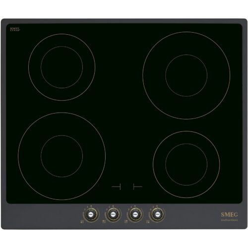 Smeg Cortina Induksjonspladte 60cm med Ramme i Antrasitt – 8017709275846