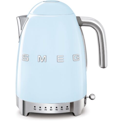 Smeg Vannkoker 1,7 l Justerbar Temperatur Pastellblå – 8017709231446
