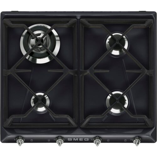Smeg Victoria Design Gass Kokeplate 59.5cm svart – 8017709200121