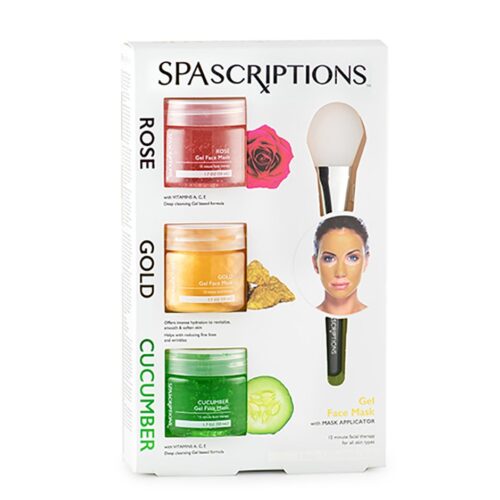 SpaScriptions Gold, Rose & Cucumber Gel Masks 150 ml – 0814655024812
