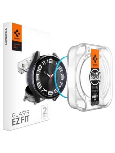 Spigen Glass tR EZ Fit 2 Pack – Samsung Galaxy Watch6 Classic 43mm – 8809896753821