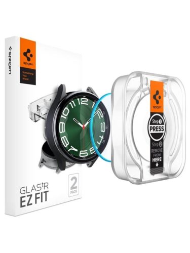 Spigen Glass tR EZ Fit 2 Pack – Samsung Galaxy Watch6 Classic 47mm – 8809896753814