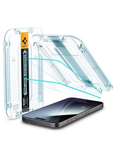 Spigen Glass tR EZ Fit 2 Pack – transparency – iPhone 15 Pro – 8809896752145
