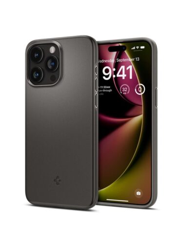 Spigen Thin Fit – gunmetal – iPhone 15 Pro Max – 8809896748940