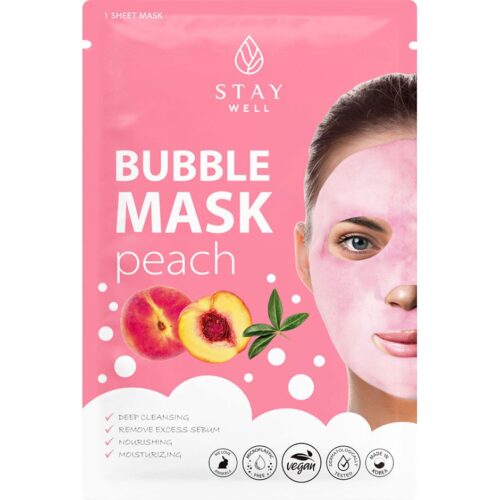 Stay Well Deep Cleansing Bubble Mask Peach 1pcs – 4745090048452