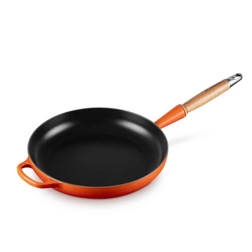 Støpejernspanne m/Trehåndtak 28cm Volcanic – 0024147324324