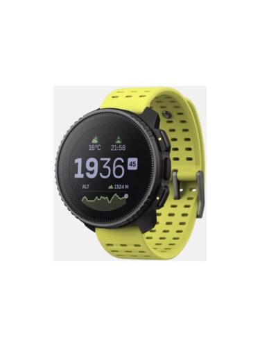 Suunto Vertical – glass fibre reinforced polyamide – sport watch with strap – black lime – 6417084209115