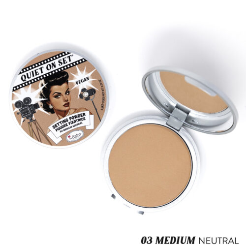 the Balm Quiet on the Set Setting Powder Medium Neutral 03 – 8 g – 0681619820984