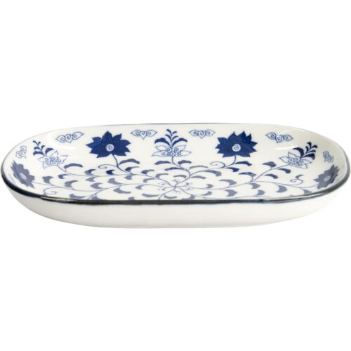 Tokyo Design Studio Blue Botan oval tallerken – 8719323496637