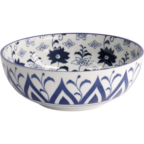 Tokyo Design Studio Blue Botan skål, 20cm – 8719323496590
