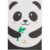 Tokyo Design Studio Spisepinner Panda Brown gavesett, 5stk – 8719323496323