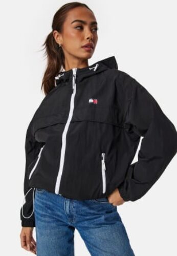 TOMMY JEANS Chicago Windbreake BDS Black XS – 8720646645664
