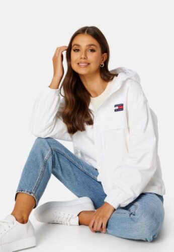 TOMMY JEANS Chicago Windbreaker YBR WHITE S – 8720116577358