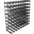 Traditional Wine Racks Vinstativ Påbyggingsbart 72 flasker Black Ash – 5029237000770