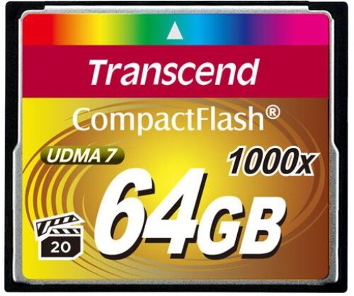 Transcend CompactFlash 1000x – 64 gb – 0760557823964