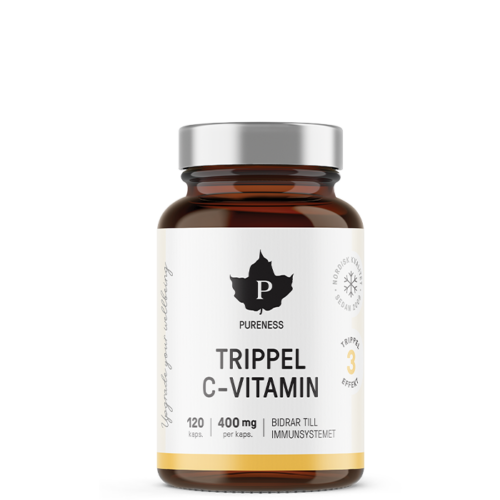Trippel C-vitamin 120 kapsler – 7350116311358