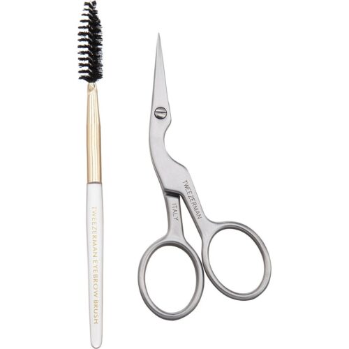 Tweezerman Brow Shaping Scissors & Brush – 0038097291407