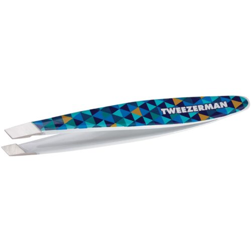 Tweezerman Mini Slant Tweezer Blue Mosaic – 0038097020557
