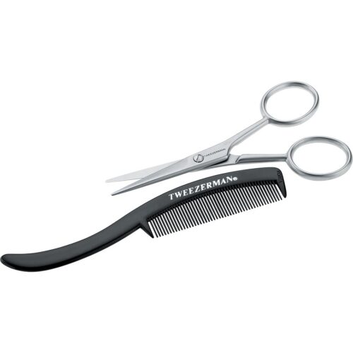Tweezerman Moustache Scissors with Comb – 0038097009606