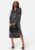 VERO MODA Daisy L/S V-Neck Calf Dress Black AOP: Hia XS – 5715434806726
