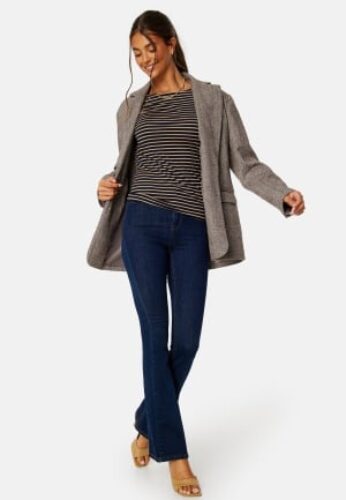 VERO MODA Fiona LS Boatneck Top Navy Blazer Stripes: XS – 5715430640089