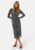 VERO MODA Kanz Sibe LS Calf Dress Black Detail: Silve XS – 5715502707528