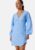 VERO MODA Vmamanda LS V-Neck short dress Blue/Patterned S – 5715519861305