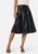 VILA Brown HW Coated Skirt Black 36 – 5715507214229
