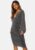 VILA Caro LS V-Neck Midi Dress Silver 34 – 5715429885651