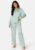 VILA Clair Sateen Trousers Cameo Green 36 – 5715357282614
