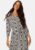 VILA Daca Sana L/S Midi Calf Shirt Dress Black AOP:SANA 38 – 5715358051592