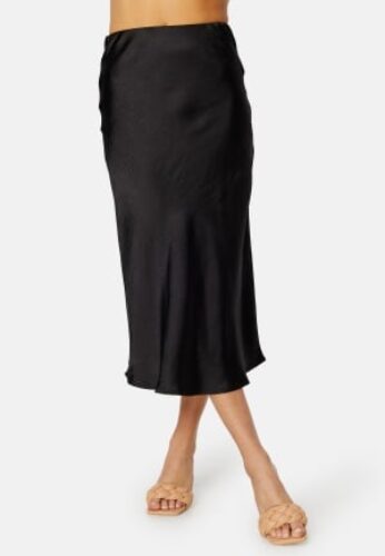 VILA Dinna HW Skirt Black 38 – 5715357526411