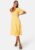VILA Limia Eva V-Neck S/S Mid Calf Dress Solar Power AOP:Eva 34 – 5715357693373
