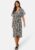 VILA Limia Maya S/S Midi Dress Birch AOP:Maya black 36 – 5715422616528