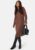 VILA Ril Crew Neck Midi Dress Brown melange M – 5715429393965