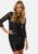 VILA Sparkling 3/4 O-Neck Dress Black L – 5713789892913