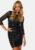 VILA Sparkling 3/4 O-Neck Dress Black M – 5713789892906
