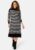 VILA Stripi Funnelneck Knit Dress Black Stripes:CLOUD XS – 5713789797522