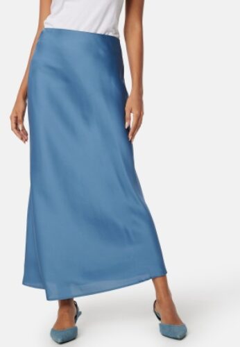 VILA Viellette high waist long skirt Coronet Blue 36 – 5715509645915