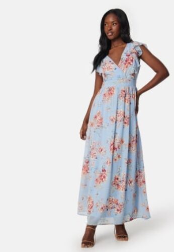 VILA Vikarin V-Neck ankle dress Kentucky Blue 36 – 5715359220393