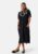 VILA Vimanda S/S midi dress Black/White 38 – 5715359381094