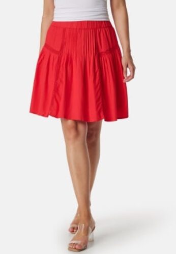 VILA Vinensa High Waist short skirt Red 36 – 5715508086627