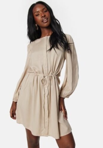 VILA Vipricil O-Neck 7/8 dress Feather Gray 38 – 5715358570536