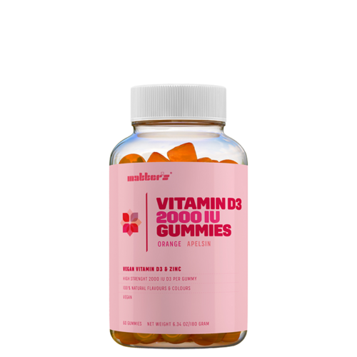 Vitamin D3 2000 IU Gummies Appelsinsmak 60 stk – 7350084400238