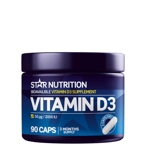 Vitamin D3, 90 kapsler – 7350049152172