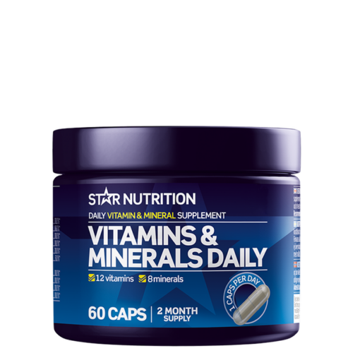 Vitamins & Minerals Daily 60 kapsler – 7350049151175