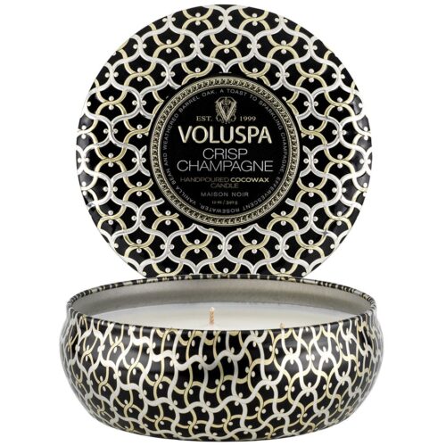 Voluspa 3-Wick Tin Candle Crisp Champagne – 340 g – 0806644082217