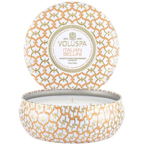 Voluspa 3-Wick Tin Candle Italian Bellini – 340 g – 0806644081265